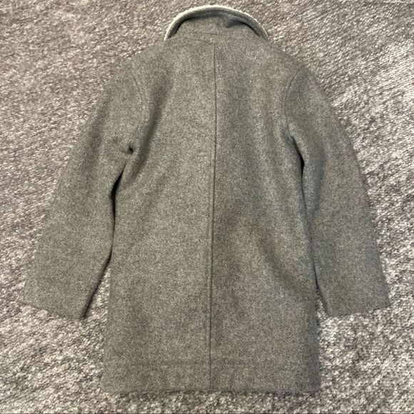 NWOT Old Navy grey asymmetrical zip pea coat with Sherpa lining size XS 5 - Picture 3 of 3
